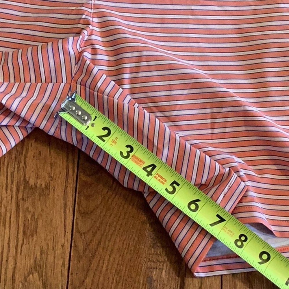 Lands’End Lined sunset 7” Swim trunks Color- Orange Stripe ❗️NWT❗️ - Picture 15 of 15